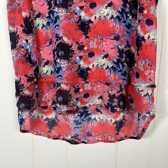 NWT Collective Concepts Women Sleeveless Top Medium Floral Multicolor Crochet - Picture 3 of 7